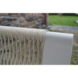 Venezia stoel-bank loungeset 5 personen | aluminium + touw | beige | 3-delig