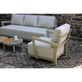 Amalfi stoel-bank loungeset 5 personen | aluminium + polywood | beige | 3-delig