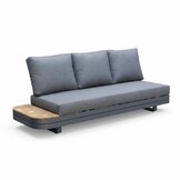 Serrento hoek loungeset rechts 6 personen incl. tafel | aluminium + polywood | antraciet | 4-delig