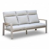 Manhattan stoel-bank loungeset - verstelbaar 5 personen | aluminium + polywood | beige | 3-delig