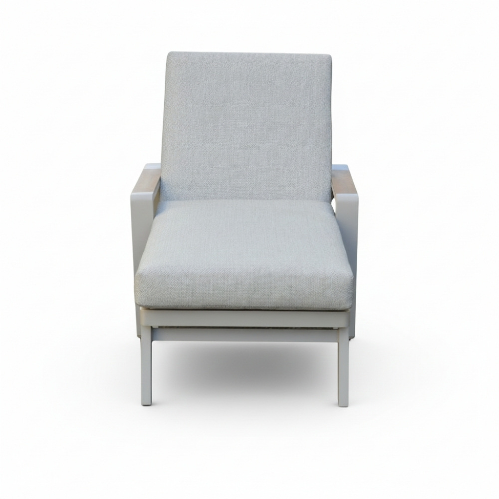 Lola ligbed | aluminium + polywood | beige | 199cm