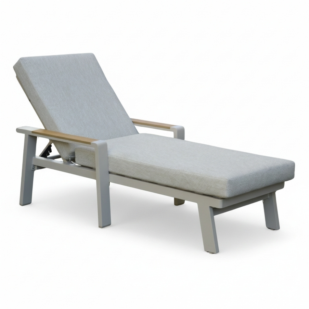 Lola ligbed | aluminium + polywood | beige | 199cm afbeelding