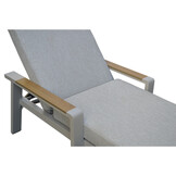 Lola ligbed | aluminium + polywood | beige | 199cm