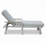 Lola ligbed | aluminium + polywood | beige | 199cm