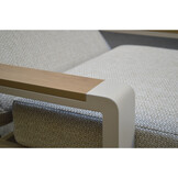 Lola ligbed | aluminium + polywood | beige | 199cm