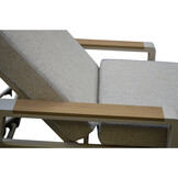Lola ligbed | aluminium + polywood | beige | 199cm