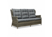 Belfort loungebank | aluminium + wicker | Kobo Grey