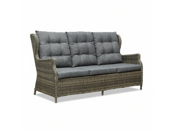 Belfort loungebank | aluminium + wicker | Kobo Grey