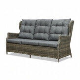 Belfort loungebank | aluminium + wicker | Kobo Grey