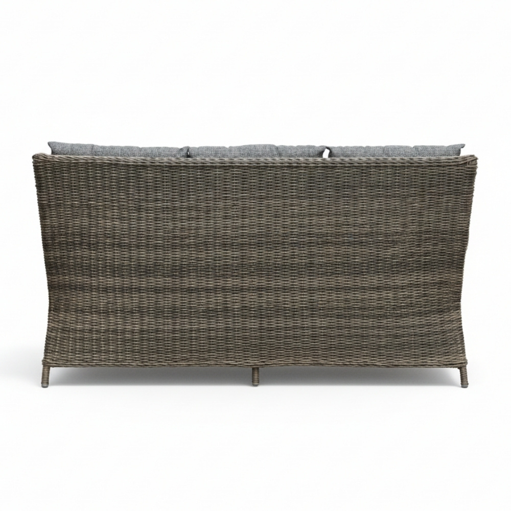 Belfort loungebank | aluminium + wicker | Kobo Grey