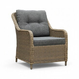 Arizona stoel-bank loungeset 5 personen | wicker | Ash Grey | 4-delig