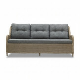 Arizona stoel-bank loungeset 5 personen | wicker | Ash Grey | 4-delig