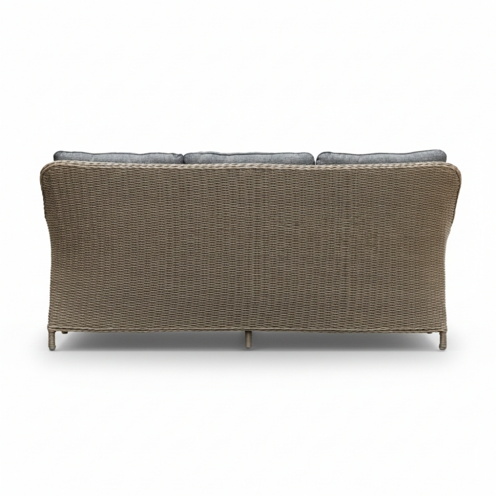 Arizona stoel-bank loungeset 5 personen | wicker | Ash Grey | 4-delig