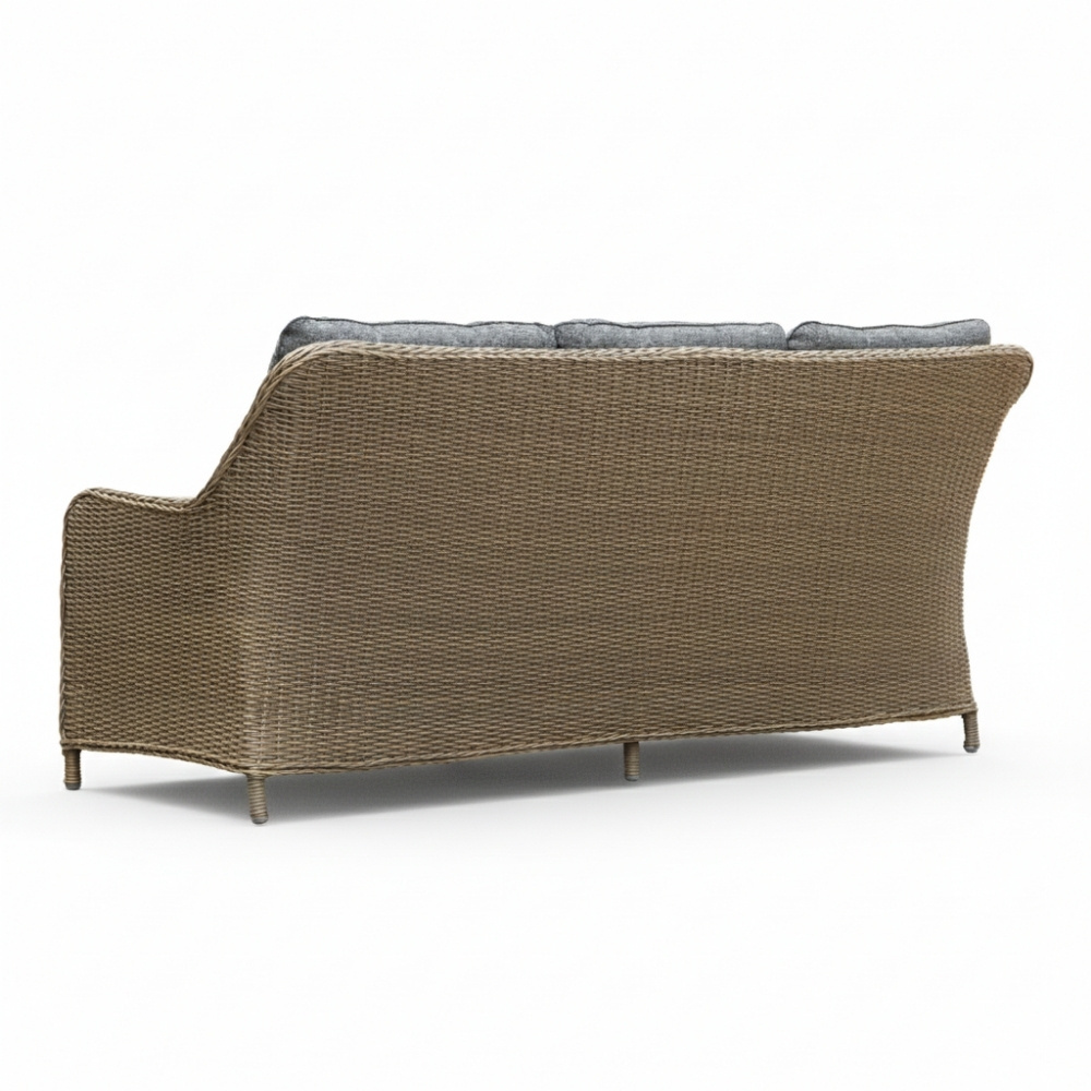 Arizona stoel-bank loungeset 5 personen | wicker | Ash Grey | 4-delig