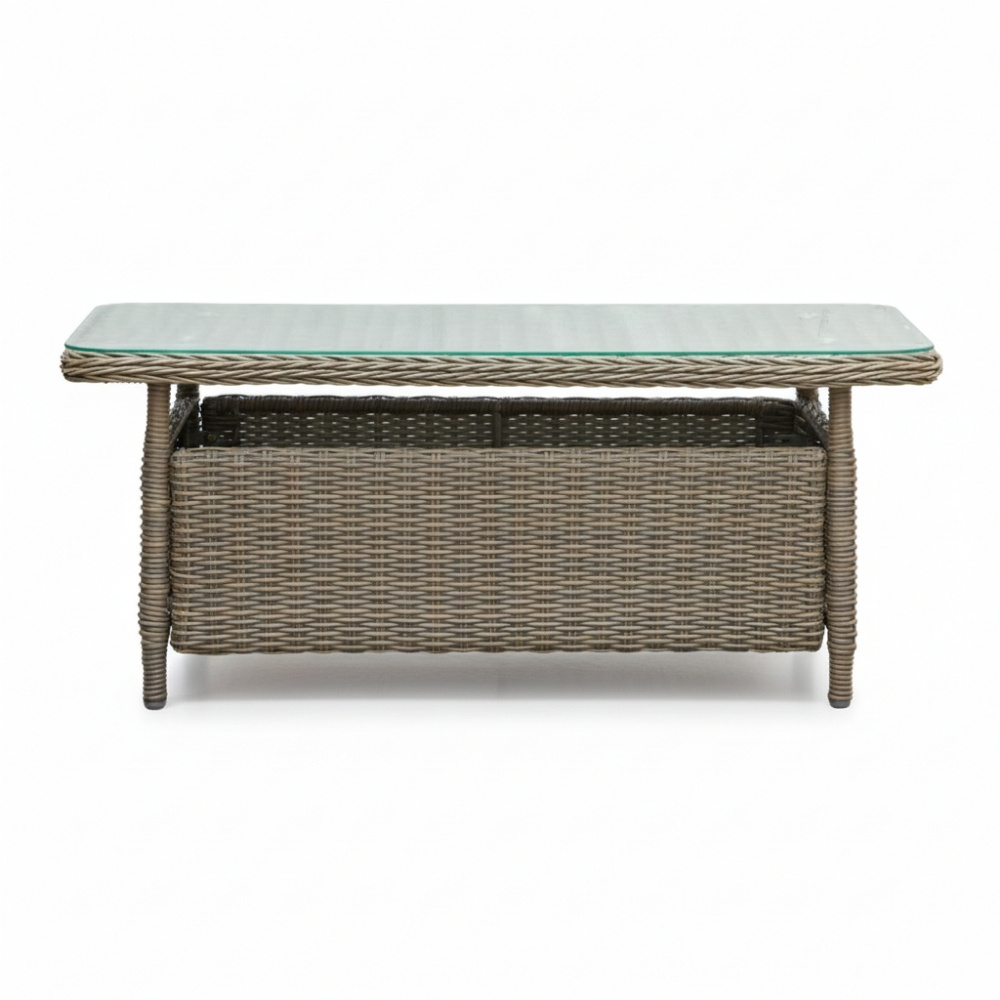 Arizona stoel-bank loungeset 5 personen | wicker | Ash Grey | 4-delig