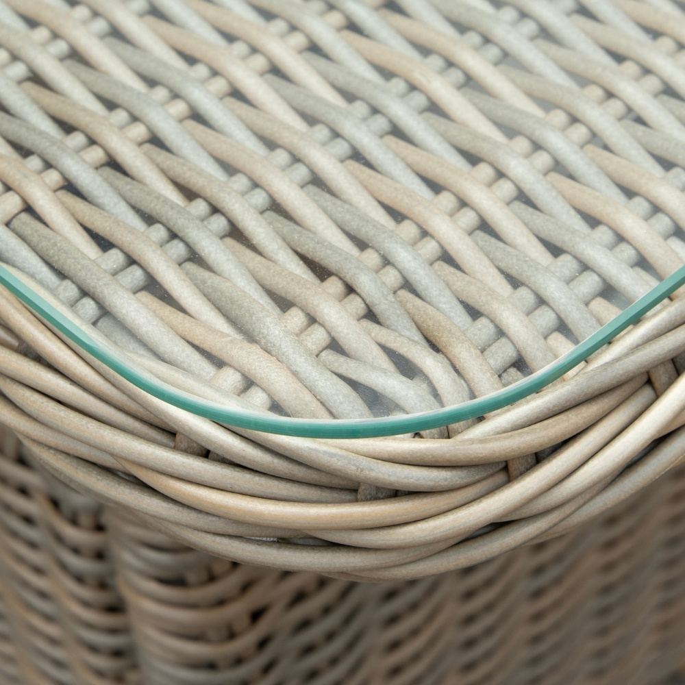 Arizona stoel-bank loungeset 5 personen | wicker | Ash Grey | 4-delig