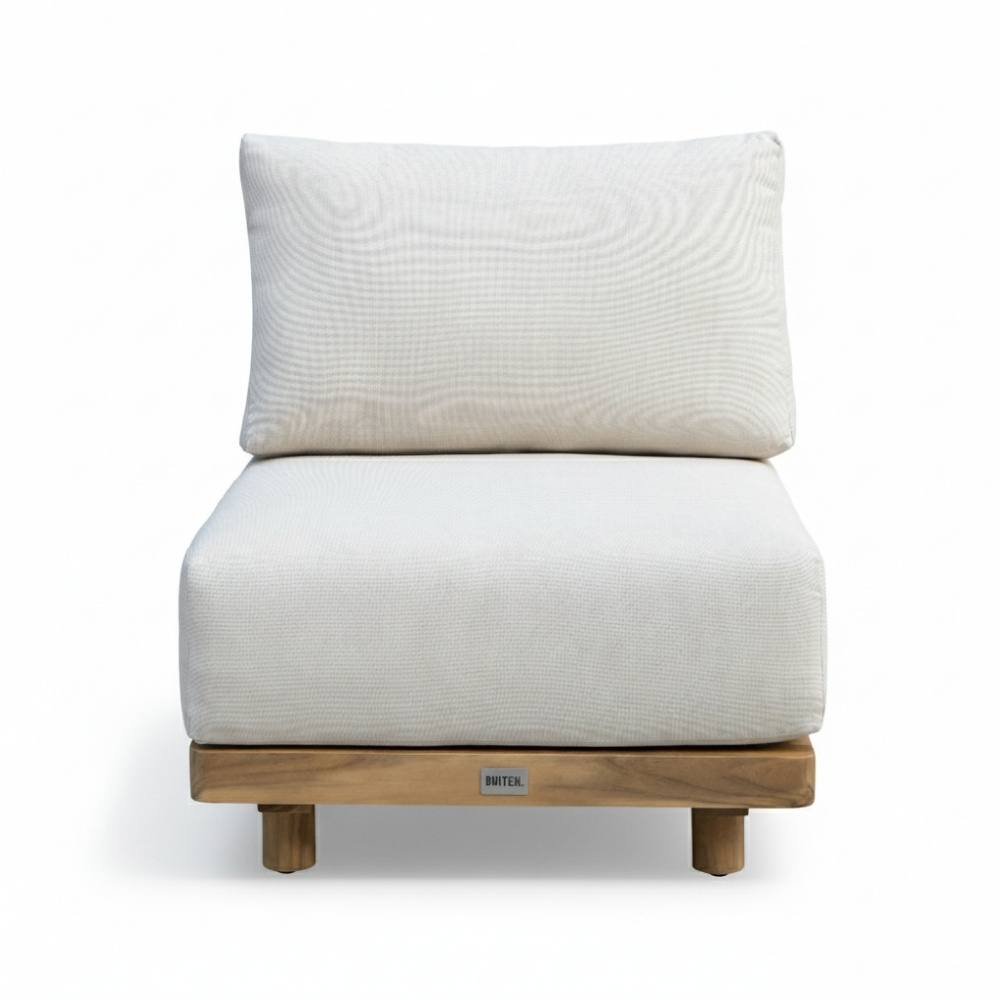 Sienna hoek loungeset 6 personen | touw + aluminium | zand | 4-delig - 296x226cm