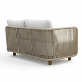 Sienna hoek loungeset 6 personen incl. tafel | touw + aluminium | zand | 5-delig - 296x226cm