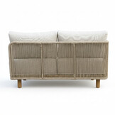 Sienna hoek loungeset 6 personen incl. tafel | touw + aluminium | zand | 5-delig - 296x226cm