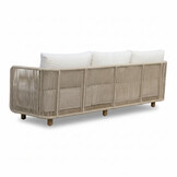 Sienna stoel-bank loungeset 5 personen incl. tafel | touw + aluminium | zand | 5-delig