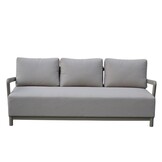 Amalfi stoel-bank loungeset 5 personen | aluminium + polywood | beige | 3-delig
