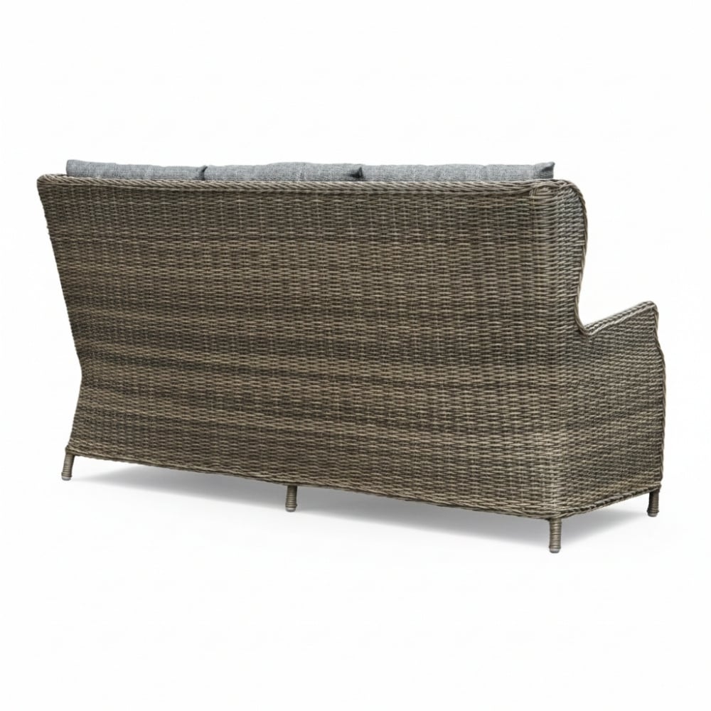 Belfort stoel-bank loungeset - verstelbaar 5 personen | wicker | Kobo Grey | 4-delig