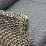 Belfort stoel-bank loungeset - verstelbaar 5 personen | wicker | Kobo Grey | 4-delig