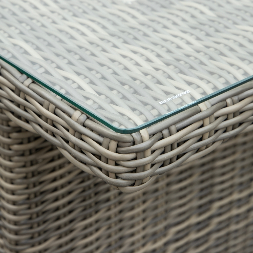 Belfort stoel-bank loungeset - verstelbaar 5 personen | wicker | Kobo Grey | 4-delig