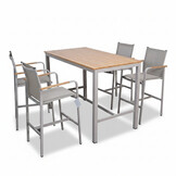 Douglas barset 5-delig | aluminium | beige | 150cm