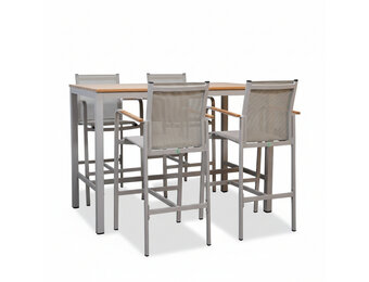 Douglas barset 5-delig | aluminium | beige | 150cm