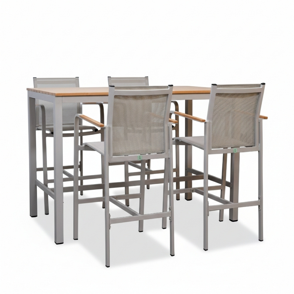 Douglas barset 5-delig | aluminium | beige | 150cm afbeelding