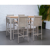Douglas barset 5-delig | aluminium | beige | 150cm