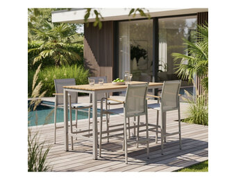 Douglas barset 5-delig | aluminium | beige | 150cm