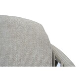 Mykonos dining tuinstoel | touw + aluminium | beige
