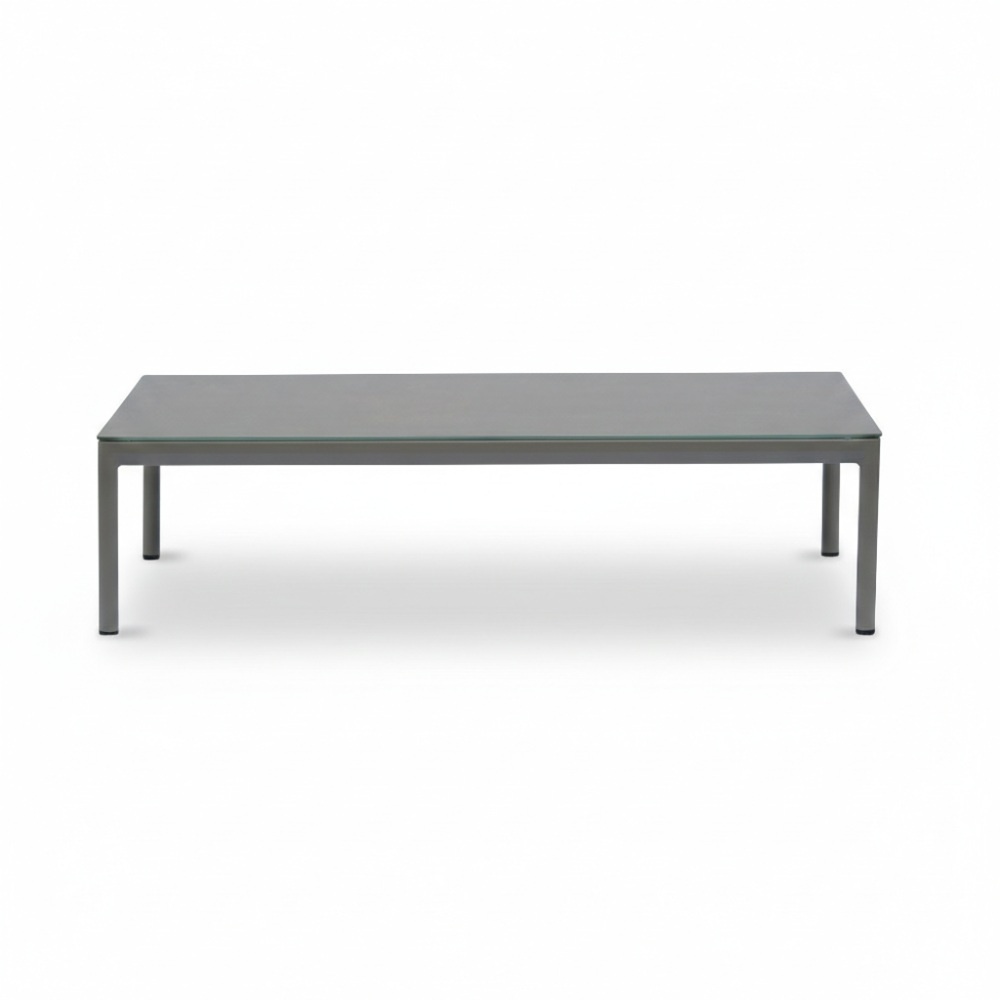 Mykonos stoel-bank loungeset 5 personen incl. tafel | aluminium + touw | beige | 4-delig
