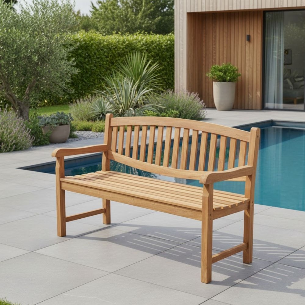 Lille 3-zits tuinbank | teakhout | Natural Teak | 150cm