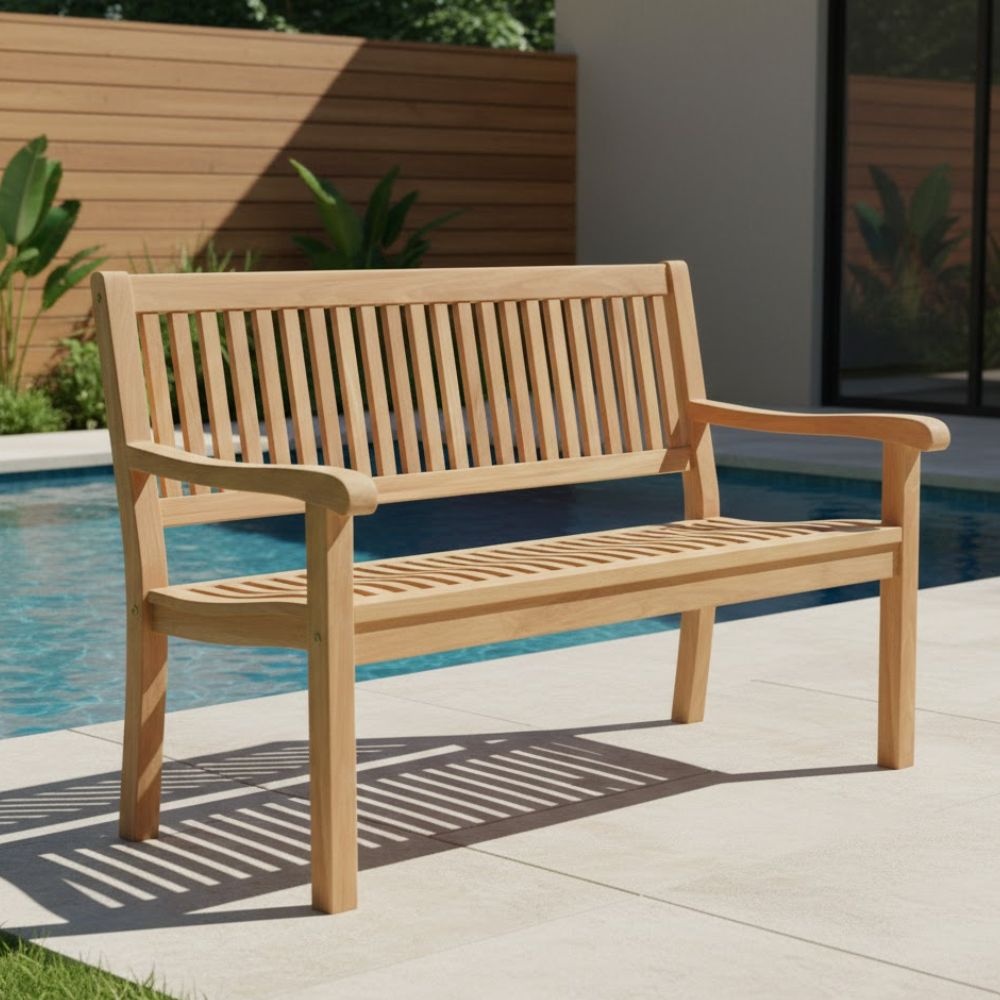 Malmo 2-zits tuinbank | teakhout | Natural Teak | 120cm