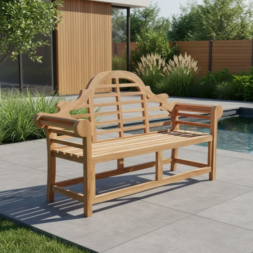 Marlborough 3-zits tuinbank | teakhout | Natural Teak | 167cm