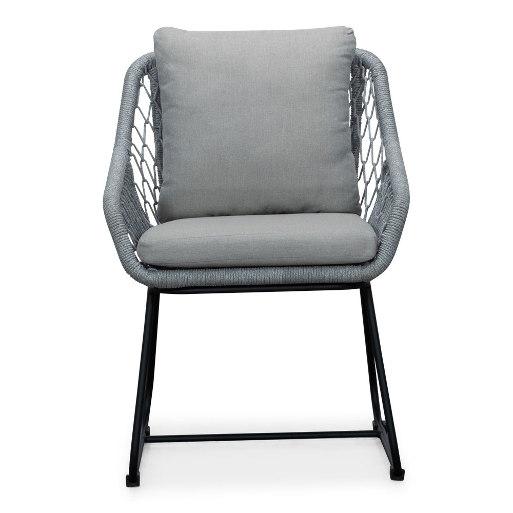 Monaco/Portofino grijs dining tuinset | 4 personen | wit marmer | 200cm