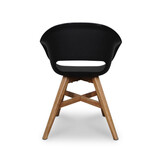 Rixos/Karlstad zwart dining tuinset | 6 personen | hardhout + kunststof | 220cm