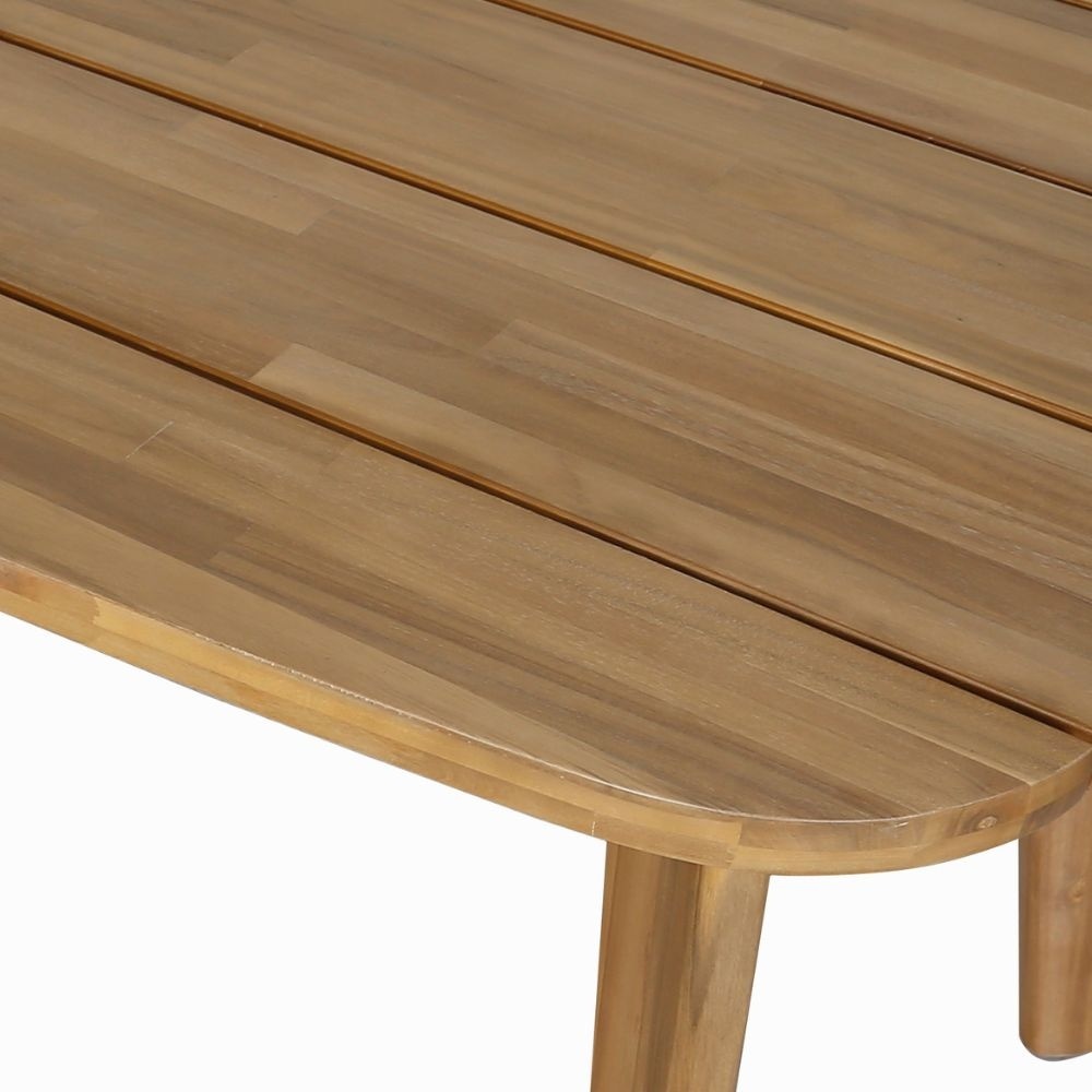 Rixos/Karlstad wit dining tuinset | 6 personen | hardhout + kunststof | 220cm