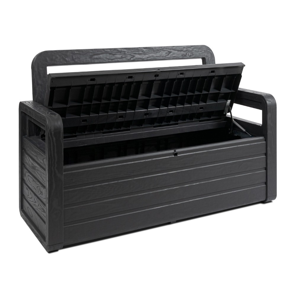 Foreverspring tuinbank opbergbox | 270L | antraciet
