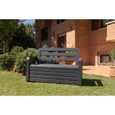 Foreverspring tuinbank opbergbox | 270L | antraciet