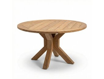 Genua dining tuintafel 4 personen | teakhout | Natural Teak | 120cm rond