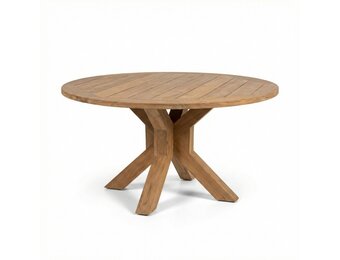 Genua dining tuintafel 5 personen | teakhout | Natural Teak | 140cm rond
