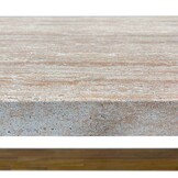 Velora/Valencia Lava Grey dining tuinset | 4 personen | travertin + touw | 200cm