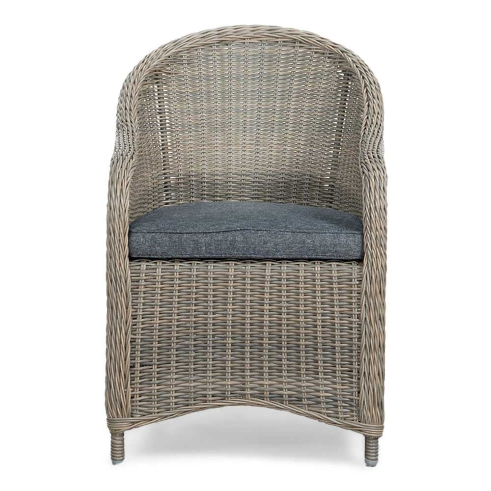 Jones/Toulouse Ash Grey dining tuinset | 6 personen | wicker | 200cm