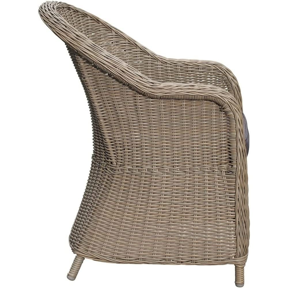 Jones/Toulouse Ash Grey dining tuinset | 6 personen | wicker | 200cm