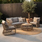 Bruno loungestoel tuin | wicker | Desert Tan