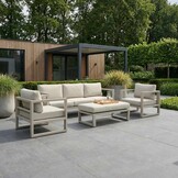 Cordoba loungestoel tuin | aluminium | beige